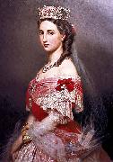 Franz Xaver Winterhalter Retrato de Carlota de Mexico painting